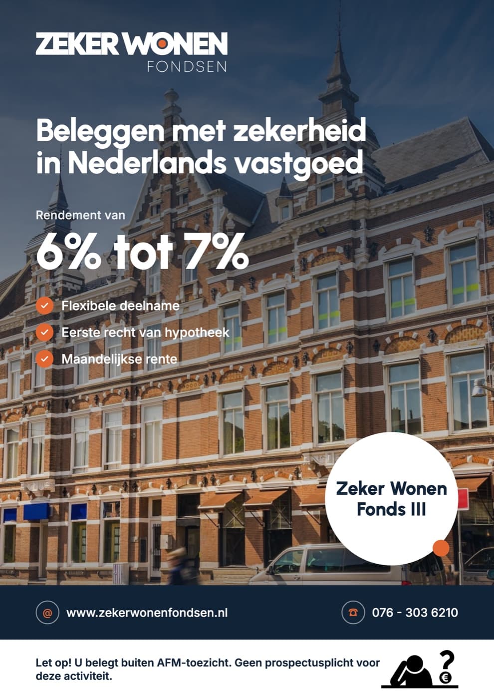 Brochure van Zeker Wonen Fondsen